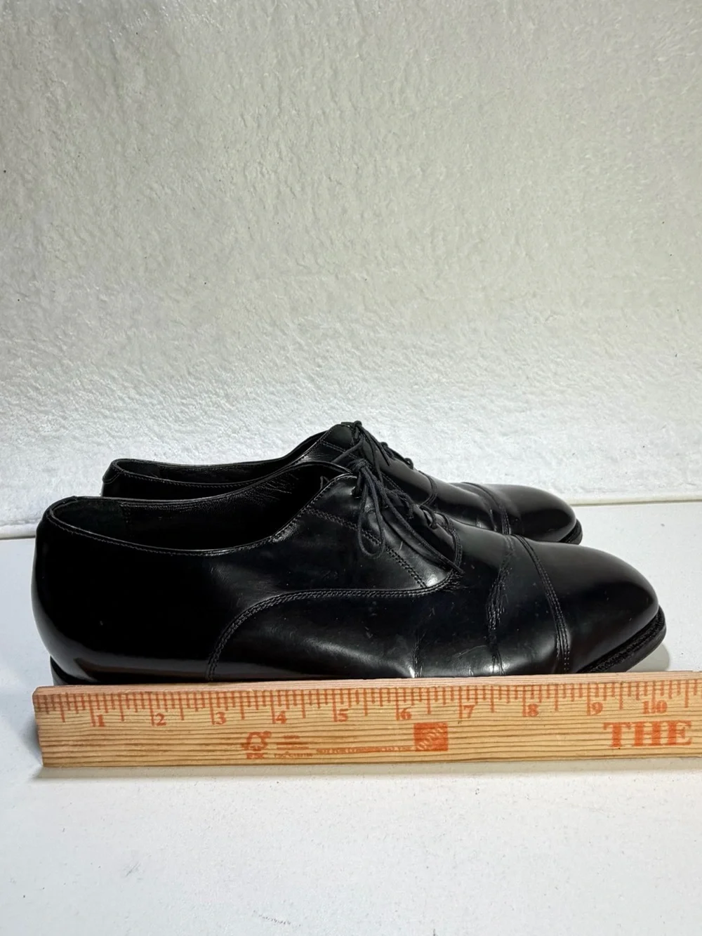 Florsheim Cap Toe Oxford Black Leather Dress Shoes Men’s Size 10